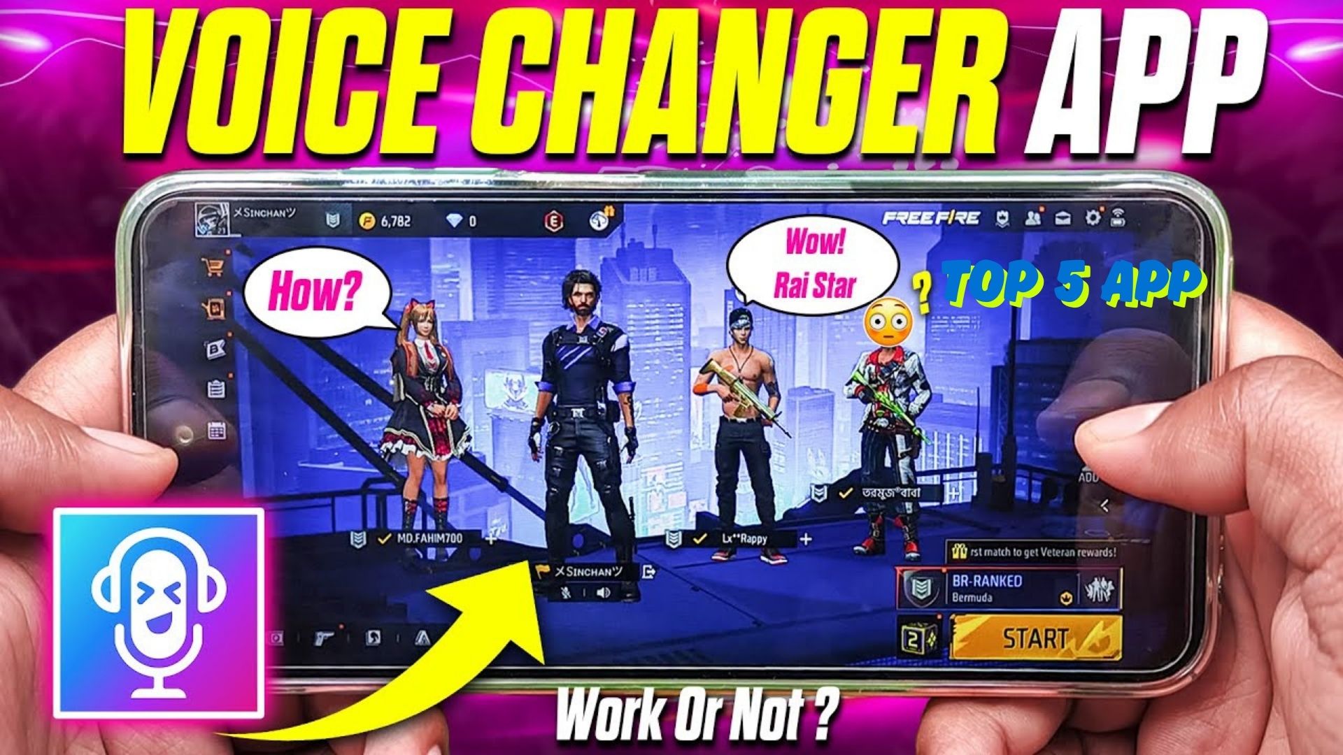 "User utilizing top AI voice changer apps in 2025 for real-time voice transformation."